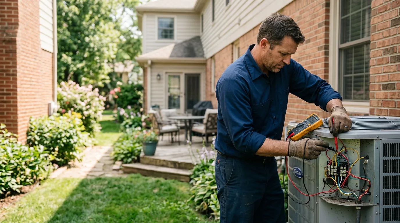 HVAC technician working near Buena Vista, NM
